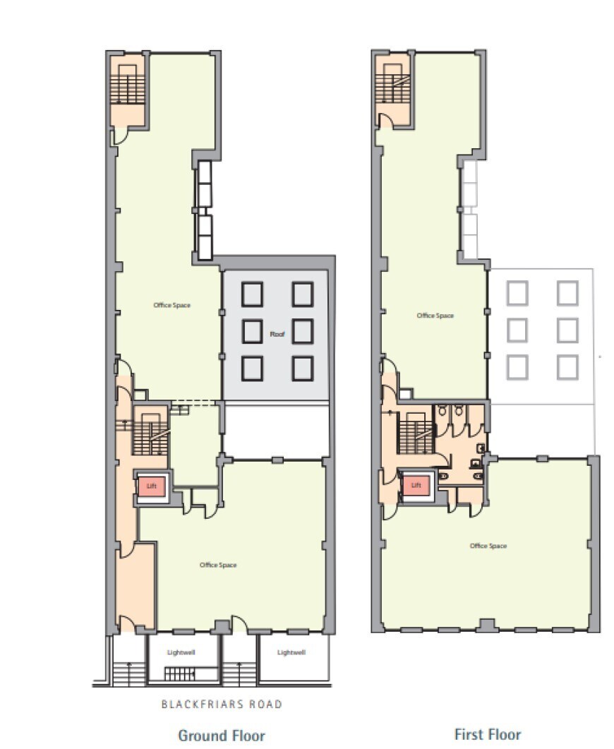 82-83 Blackfriars Rd, Londres à louer Plan d’étage– Image 1 sur 1