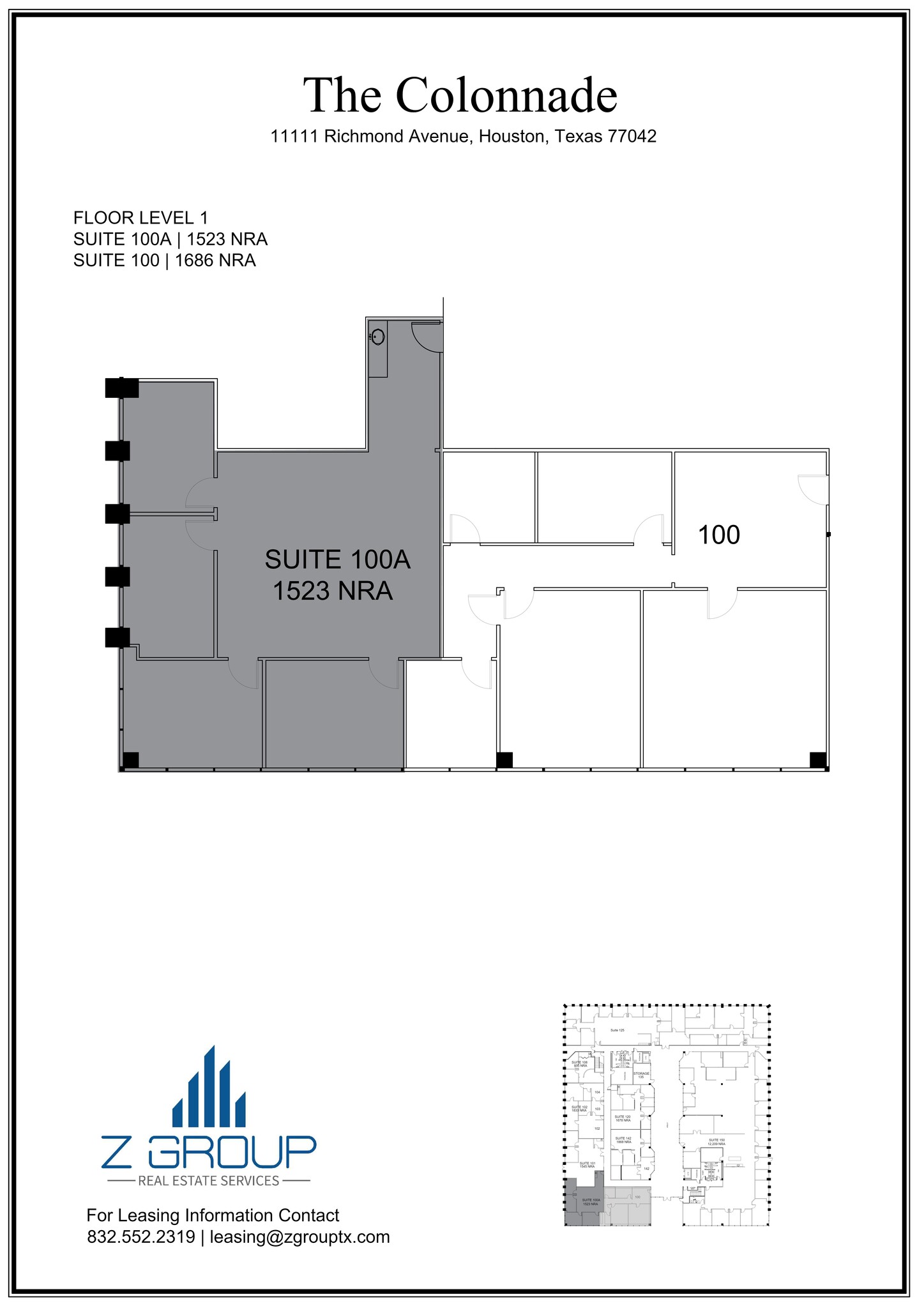 11111 Richmond Ave, Houston, TX à louer Plan de site– Image 1 sur 1