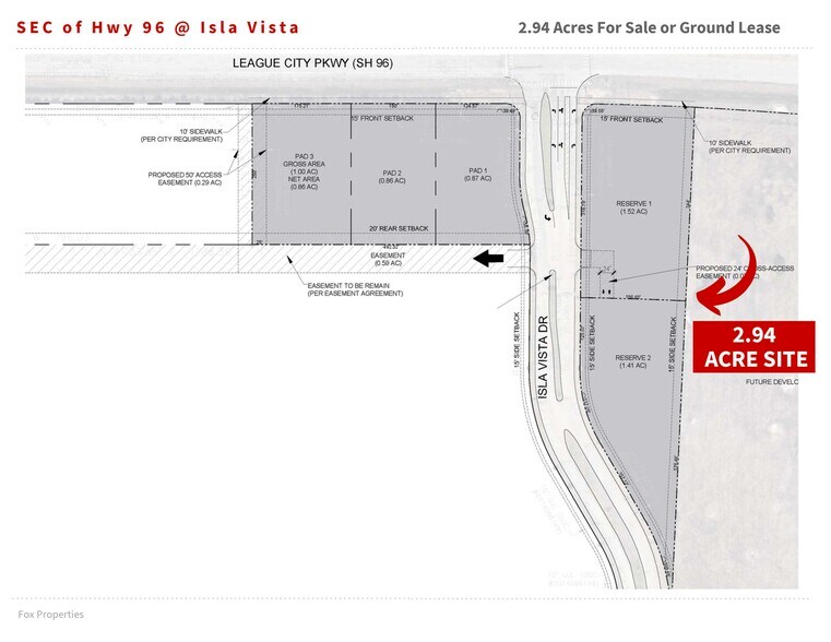Hwy 96 & Isla Vista, League City, TX à vendre - Photo de l’immeuble – Image 3 sur 3