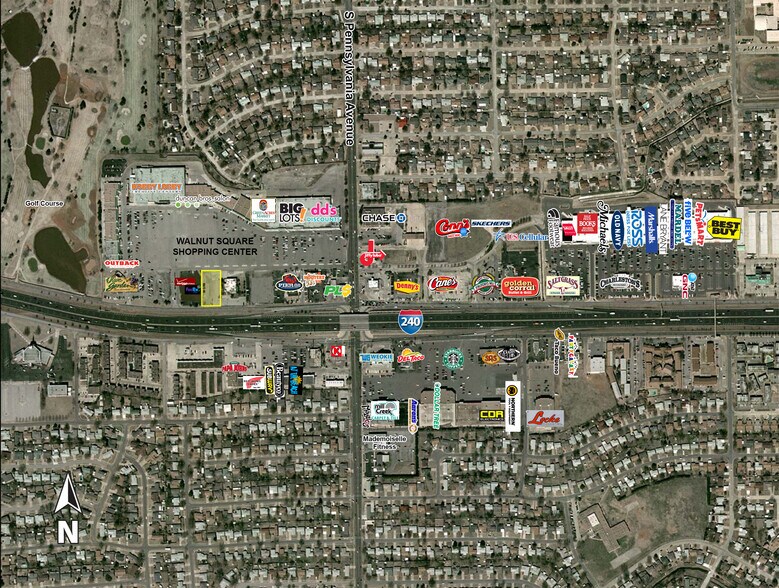 2203 SW 74th St Walnut Square Shopping Center, Oklahoma City, OK à louer - Photo de l’immeuble – Image 2 sur 4