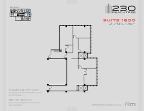 230 Peachtree St NW, Atlanta, GA à louer Plan d’étage– Image 1 sur 1