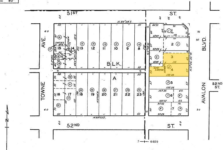 5117-5123 Avalon Blvd, Los Angeles, CA à vendre - Plan cadastral – Image 2 sur 38