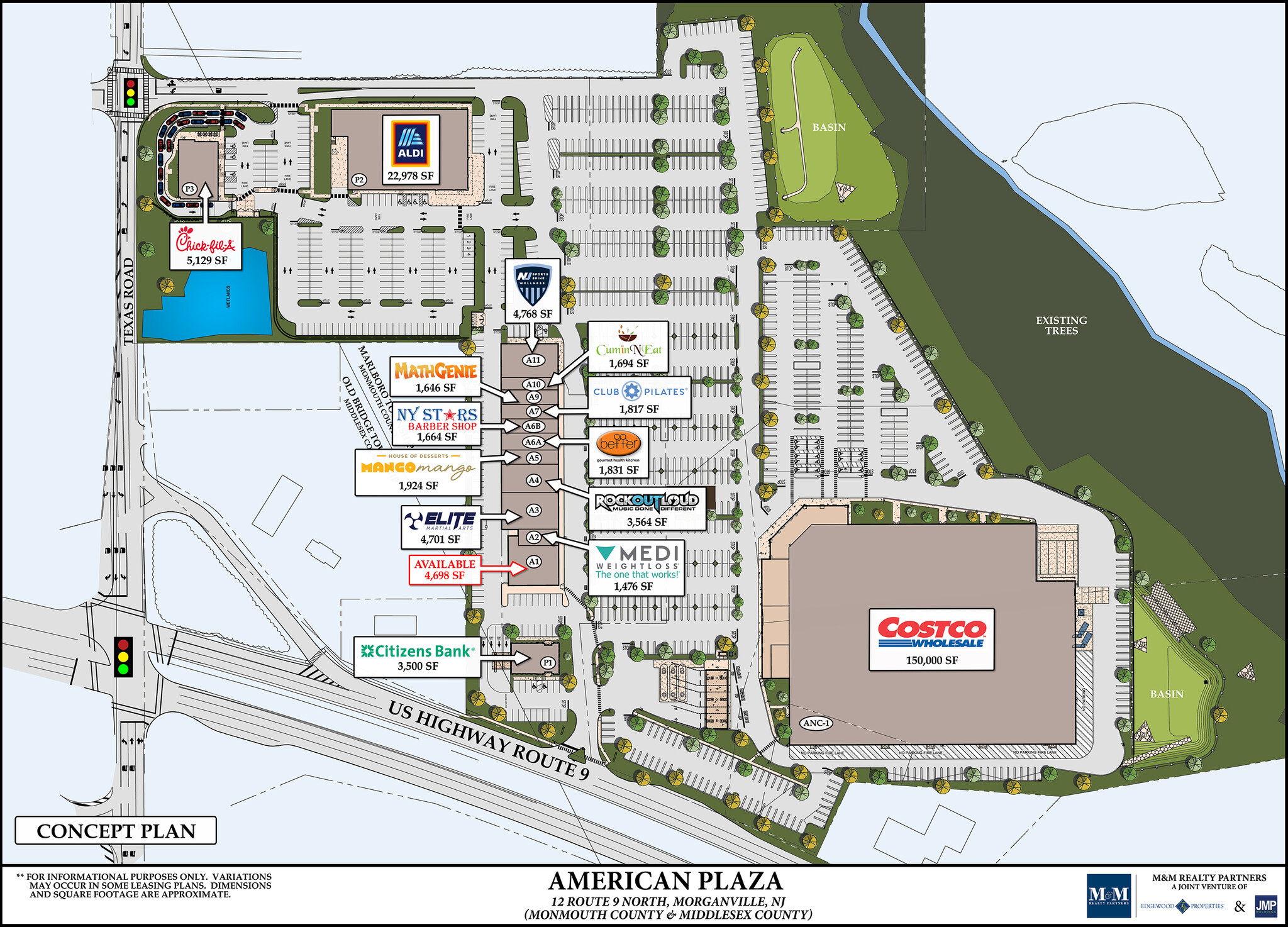 18 Highway 9, Morganville, NJ à louer Plan de site– Image 1 sur 1