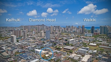 1917 Algaroba St, Honolulu, HI - Vue aérienne vue de carte