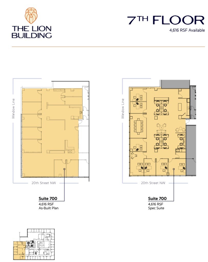 1233 20th St NW, Washington, DC à louer Plan d’étage– Image 1 sur 1