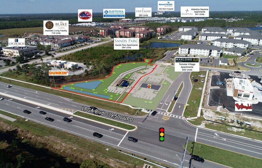 1972 Lpga Blvd, Daytona Beach, FL à vendre - Plan de site – Image 2 sur 5