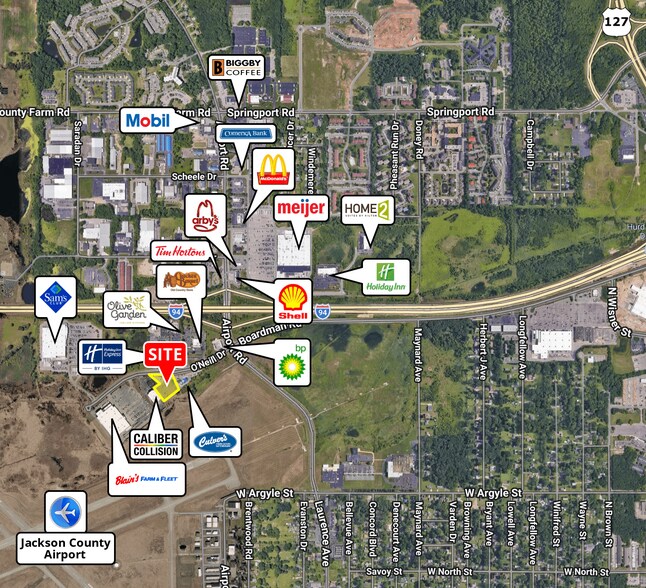 O'Neill Dr, Jackson, MI à vendre - Aérien – Image 2 sur 2