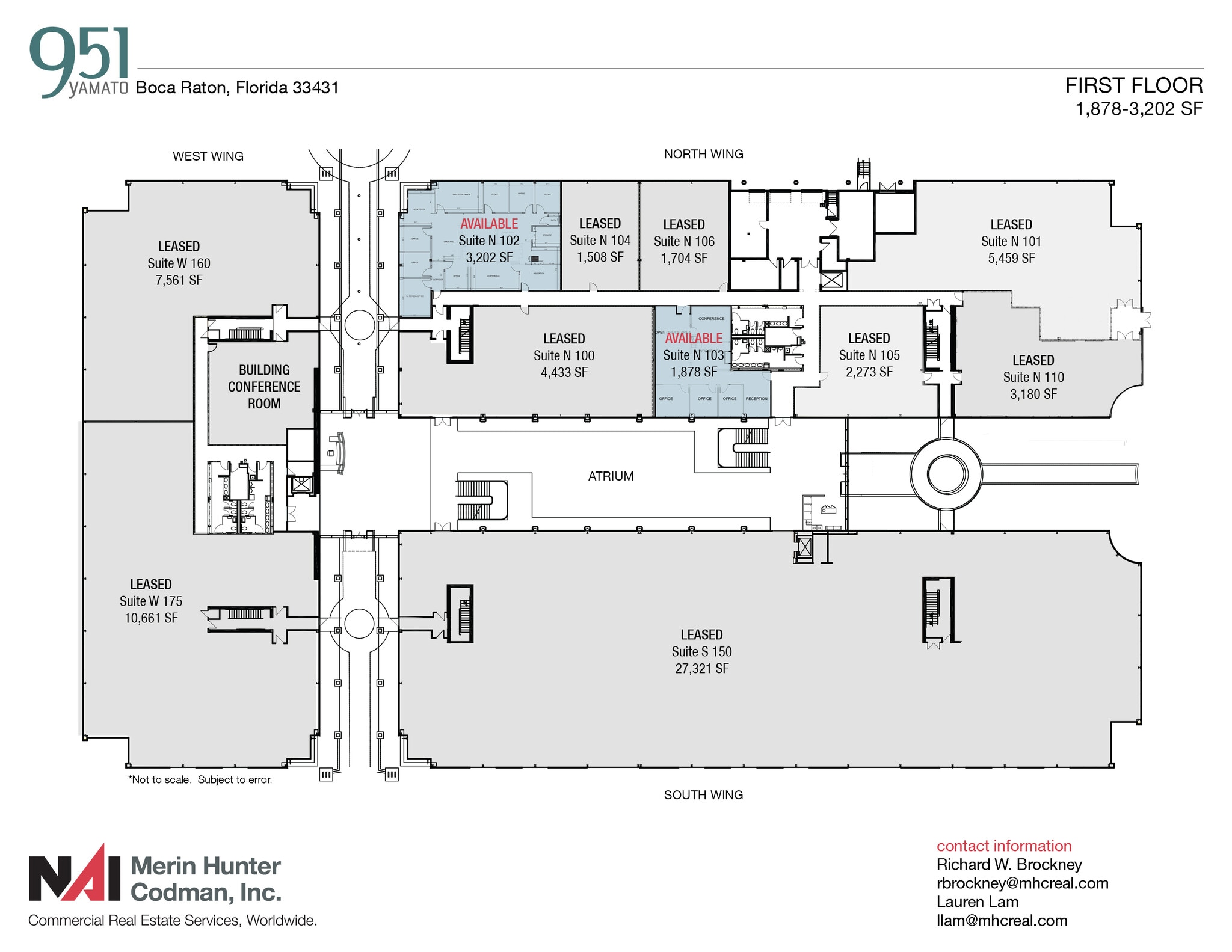 951 Yamato Rd, Boca Raton, FL à louer Plan d’étage– Image 1 sur 10