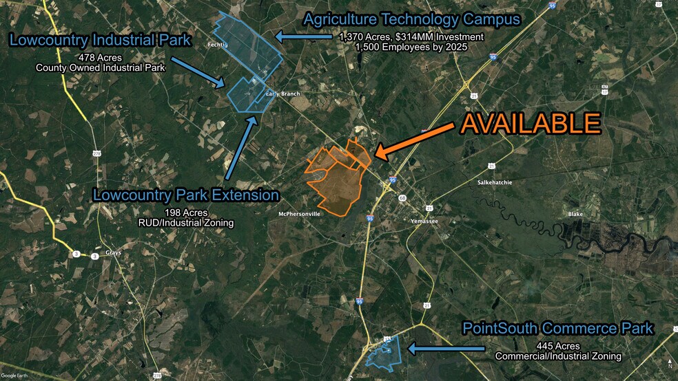 Highway 68, Yemassee, SC à vendre - Aérien – Image 3 sur 5