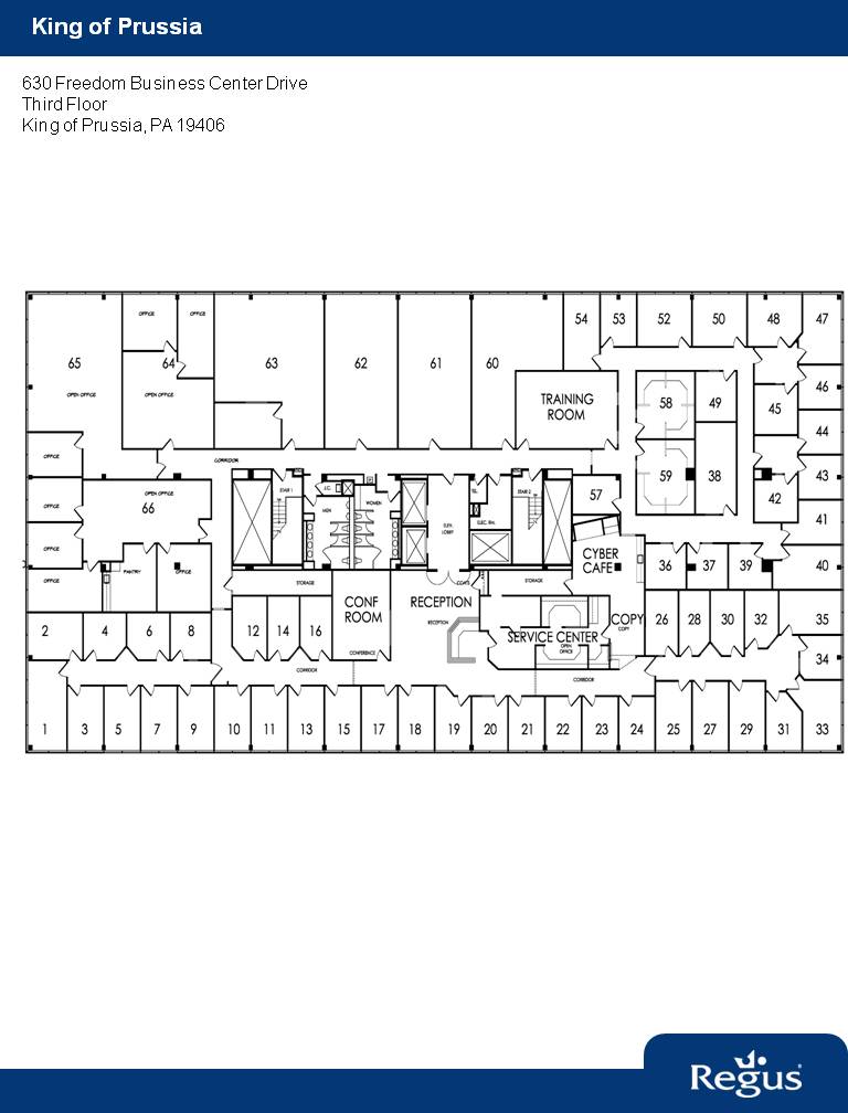 630 Freedom Business Center Dr, King Of Prussia, PA à louer Plan d’étage– Image 1 sur 1