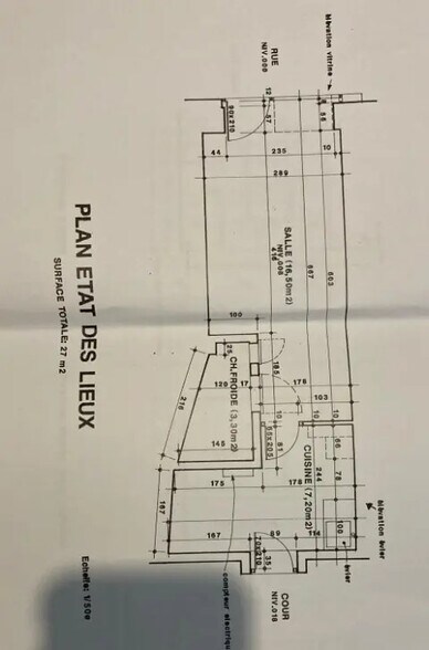 Local commercial dans Paris à louer - Plan d’étage – Image 3 sur 3