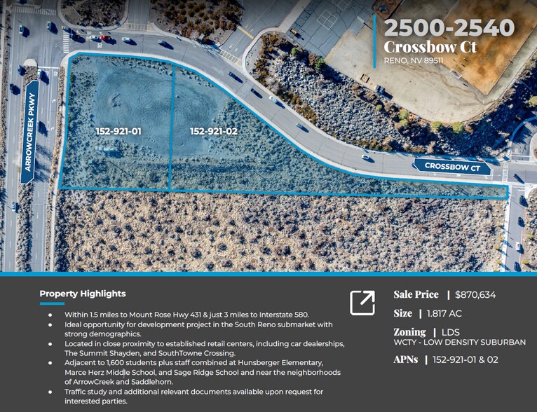 2500 Crossbow Ct, Reno, NV à vendre - Photo de l’immeuble – Image 2 sur 4
