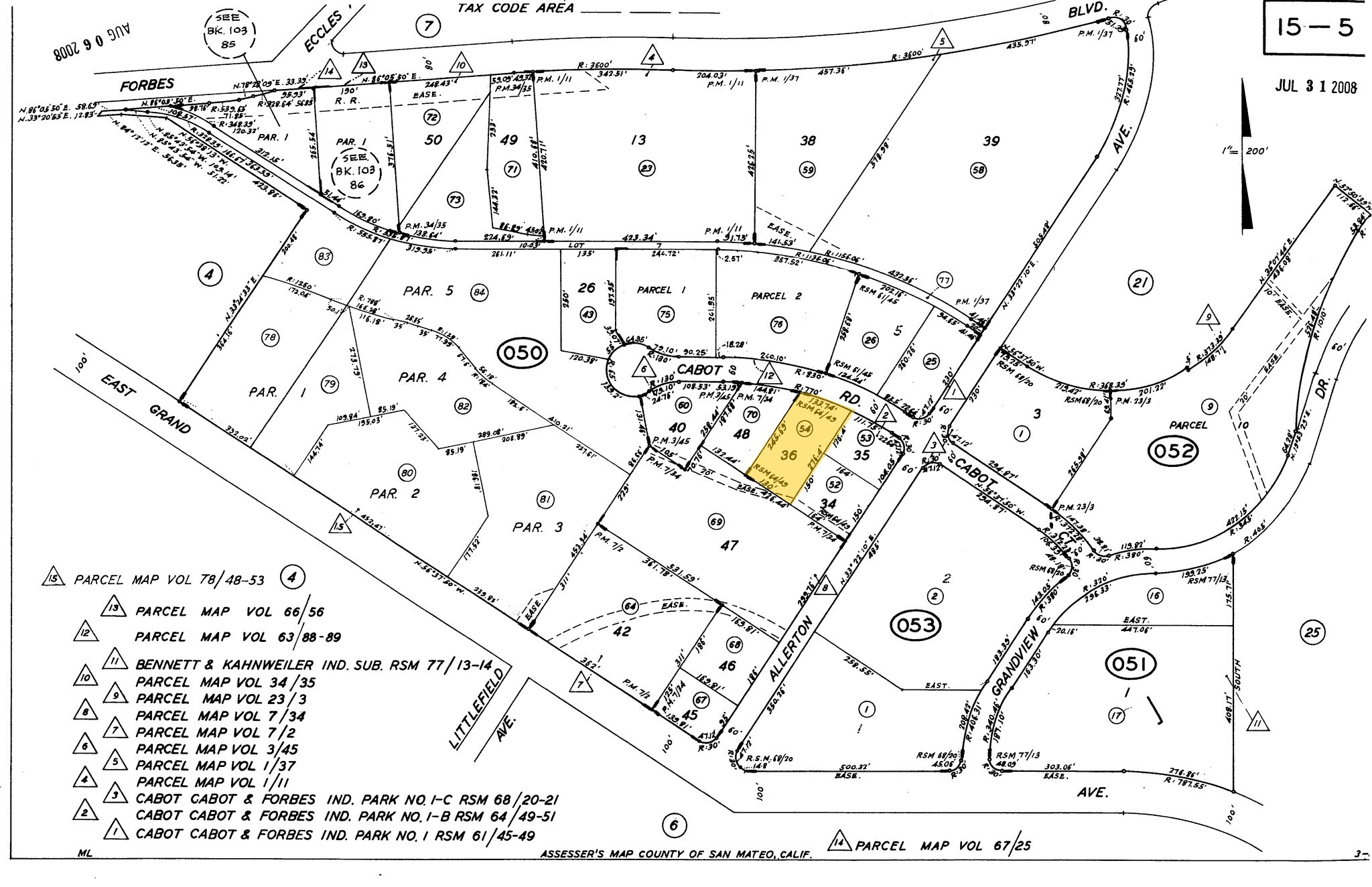 486 Cabot Rd, South San Francisco, CA à vendre Plan cadastral– Image 1 sur 2