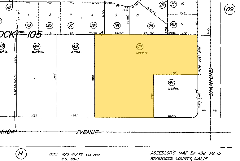 3630 E Florida Ave, Hemet, CA à vendre - Plan cadastral – Image 2 sur 2