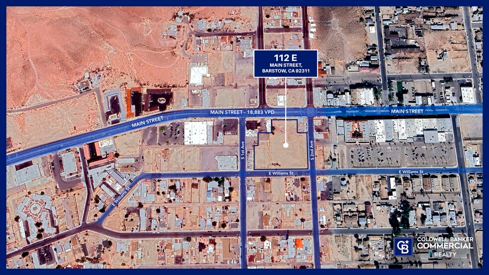 112 E Main St, Barstow, CA à vendre - Aérien – Image 2 sur 5