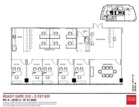 2445 Technology Forest Blvd, The Woodlands, TX à louer Plan d’étage– Image 2 sur 2