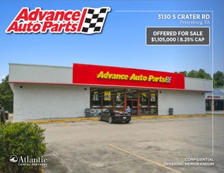 Plus de détails pour 3130 S Crater Rd, Petersburg, VA - Local commercial à vendre