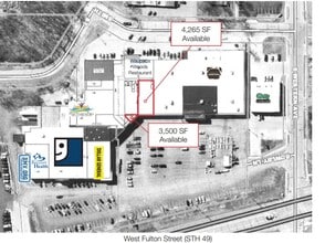 809 W Fulton St, Waupaca, WI à louer Aérien– Image 2 sur 2