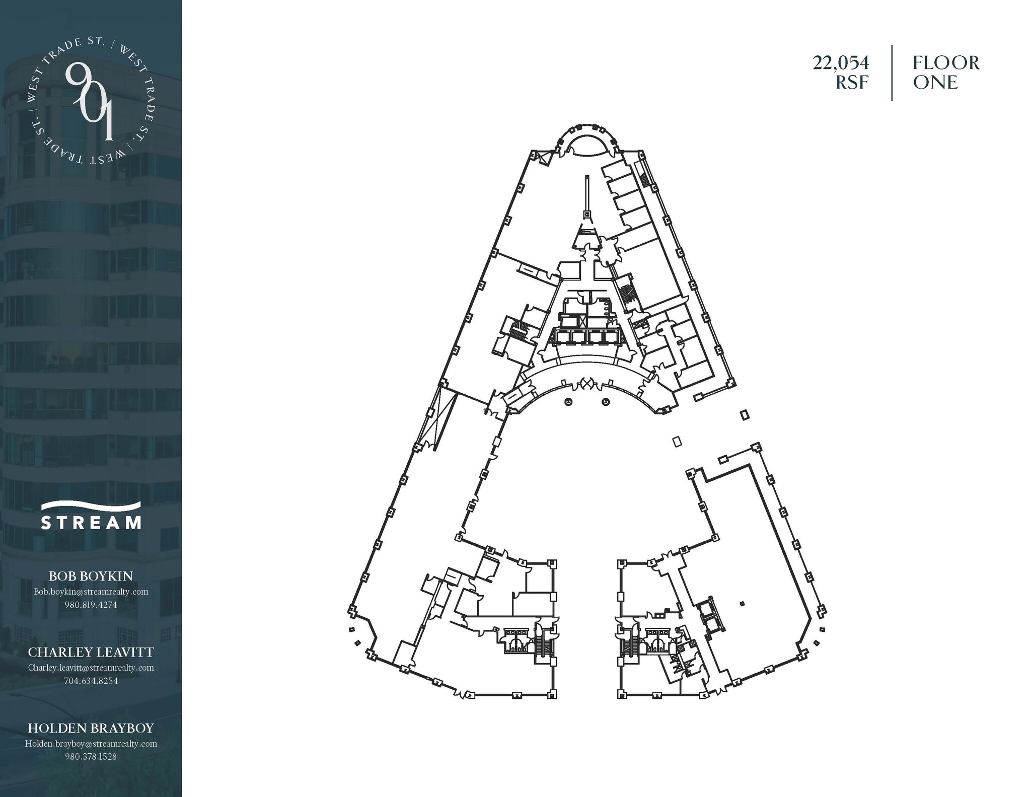 901 W Trade St, Charlotte, NC à louer Plan d’étage– Image 1 sur 1