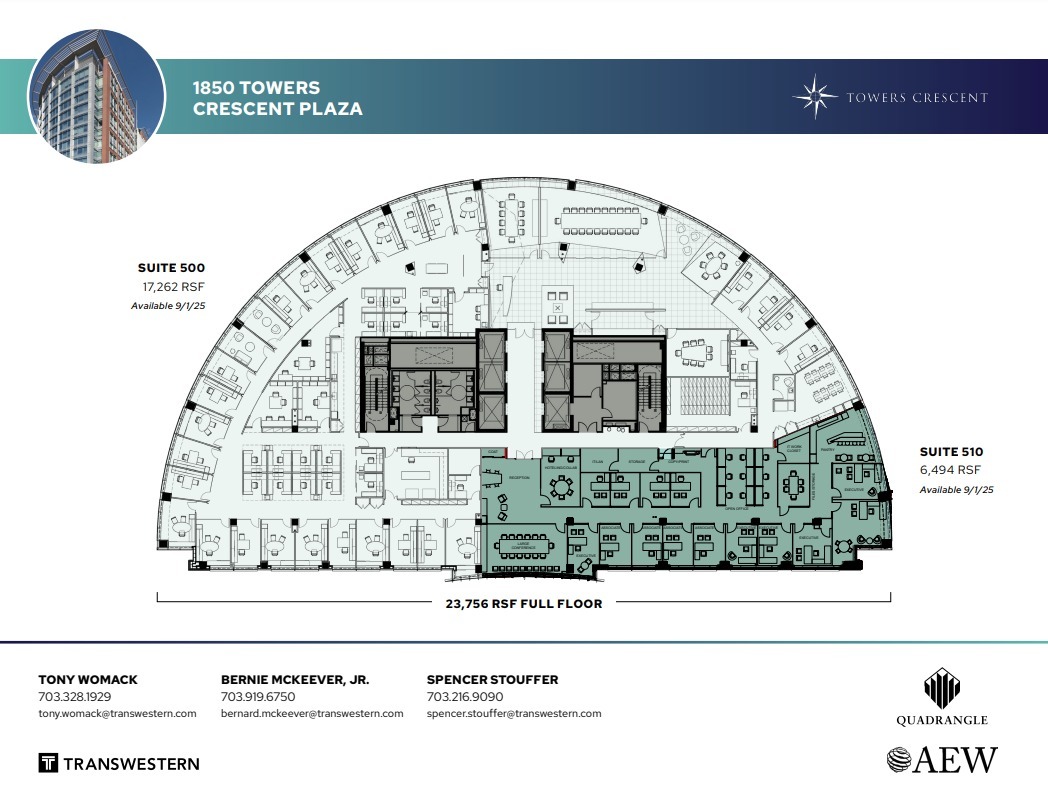 1850 Towers Crescent Plz, Vienna, VA à louer Plan d’étage– Image 1 sur 1