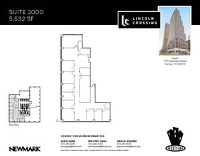 1775 Sherman St, Denver, CO à louer Plan d’étage– Image 1 sur 1