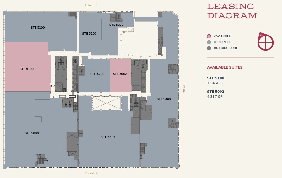 701 Market St, Philadelphia, PA à louer Plan d’étage– Image 1 sur 1