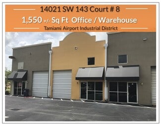Plus de détails pour 14021 SW 143rd Ct, Miami, FL - Industriel/Logistique à louer