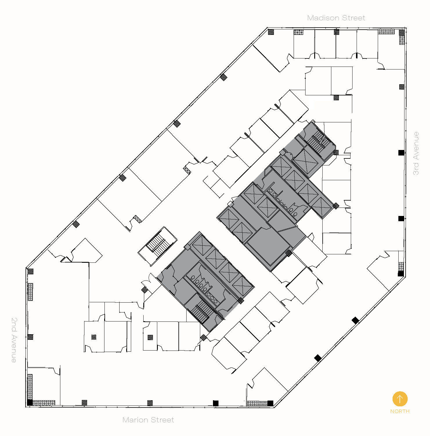 999 3rd Ave, Seattle, WA à louer Plan d’étage– Image 1 sur 4