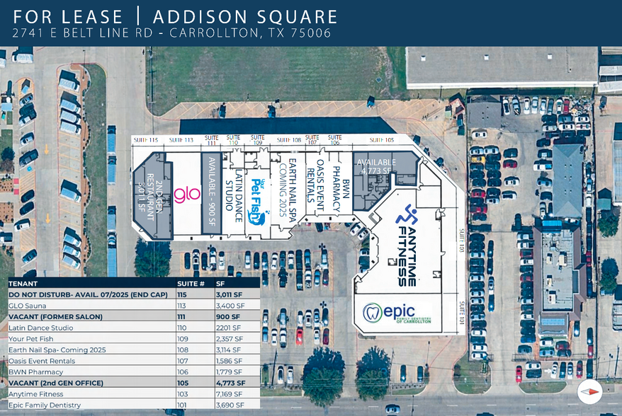 2741 E Belt Line Rd, Carrollton, TX à louer - Plan de site – Image 2 sur 17