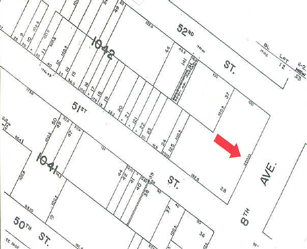 869 8th Ave, New York, NY à louer - Plan cadastral – Image 3 sur 7