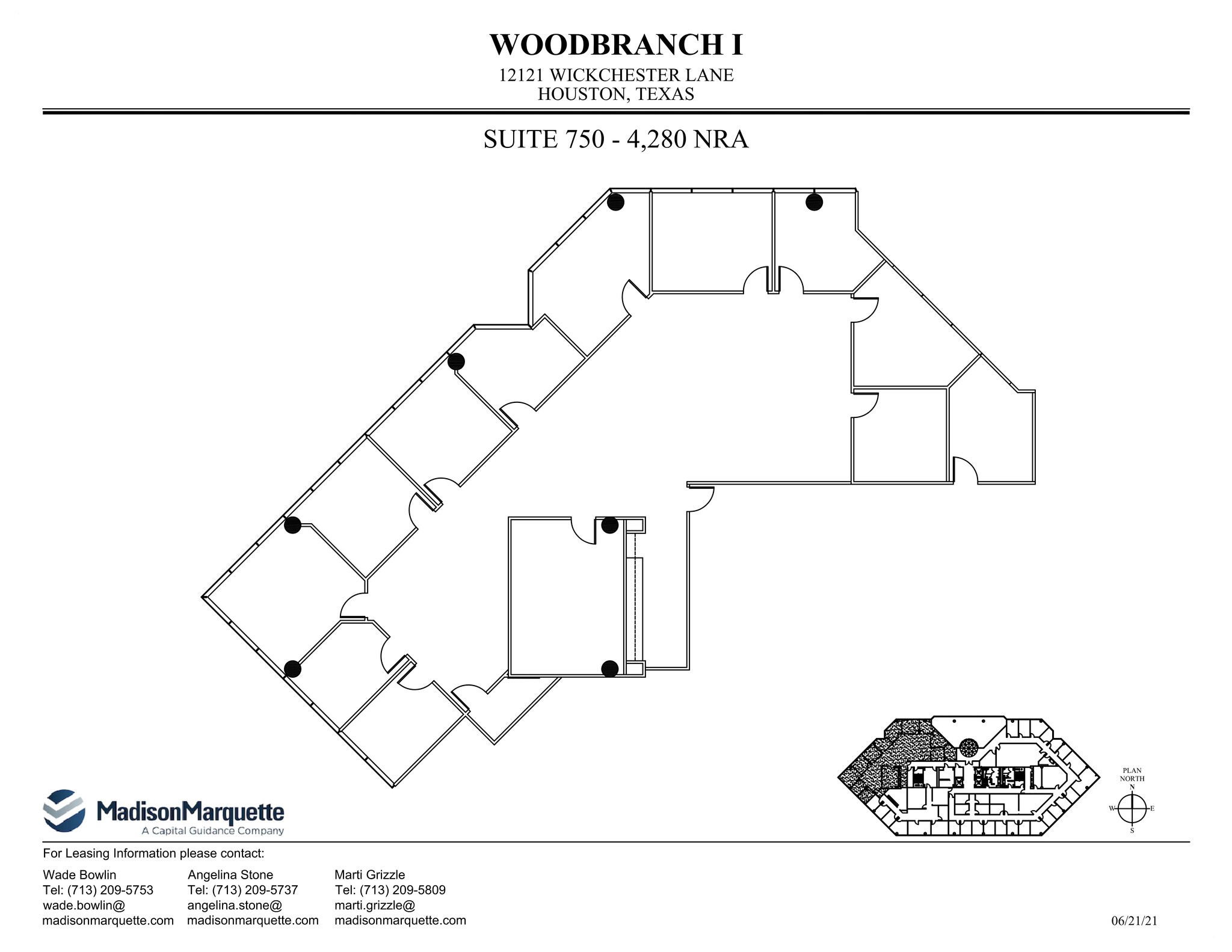 12121 Wickchester Ln, Houston, TX à louer Plan de site– Image 1 sur 1
