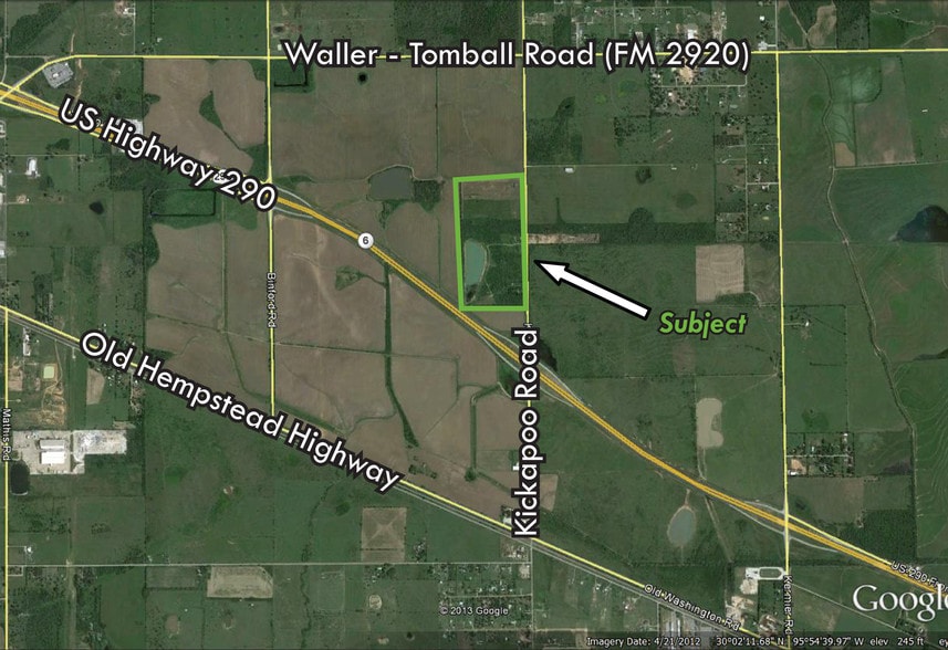 US 290 & Kickapoo Rd, Waller, TX à vendre - Aérien – Image 2 sur 14