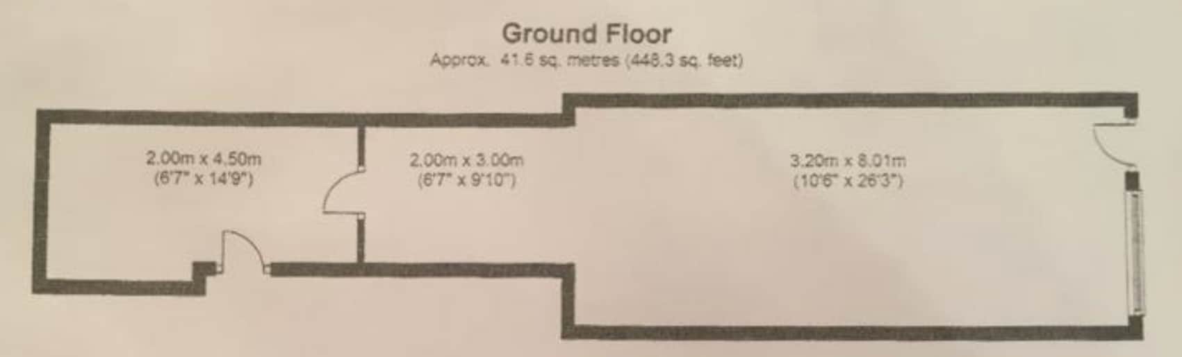 42 Main St, Frodsham à louer Plan d’étage– Image 1 sur 1