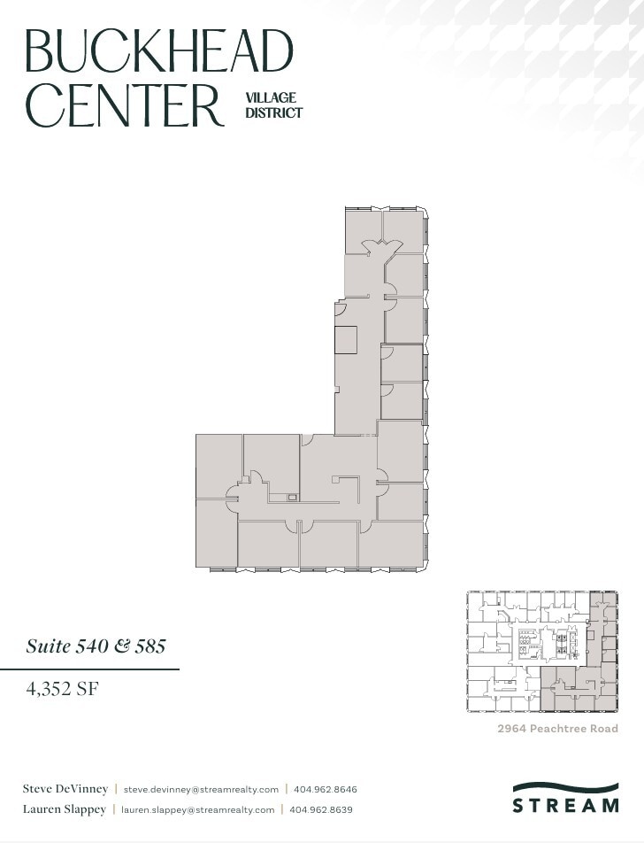 2970 Peachtree Rd NW, Atlanta, GA à louer Plan d’étage– Image 1 sur 1