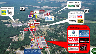 1099 S Main St, Farmville, VA - VUE AÉRIENNE  vue de carte