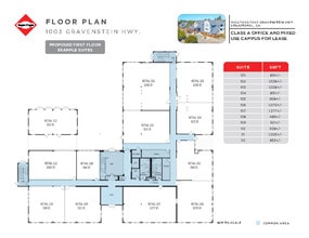 1003 Gravenstein Hwy, Sebastopol, CA à louer Plan d’étage– Image 1 sur 1