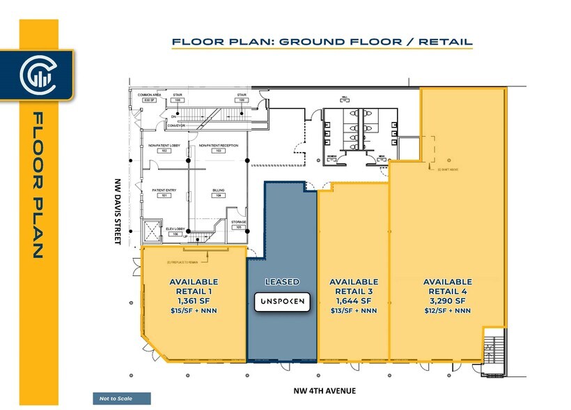 140 NW 4th Ave, Portland, OR à louer - Plan d’étage – Image 2 sur 10