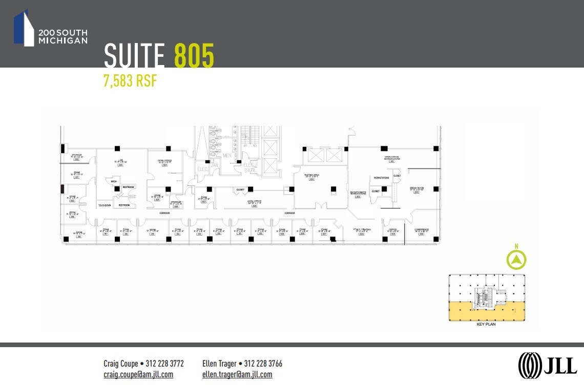 200 S Michigan Ave, Chicago, IL à louer Plan d’étage– Image 1 sur 1