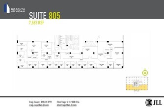 200 S Michigan Ave, Chicago, IL à louer Plan d’étage– Image 1 sur 1