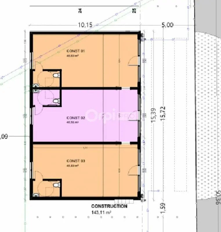 Local commercial dans Pau à louer Plan d’étage– Image 1 sur 5