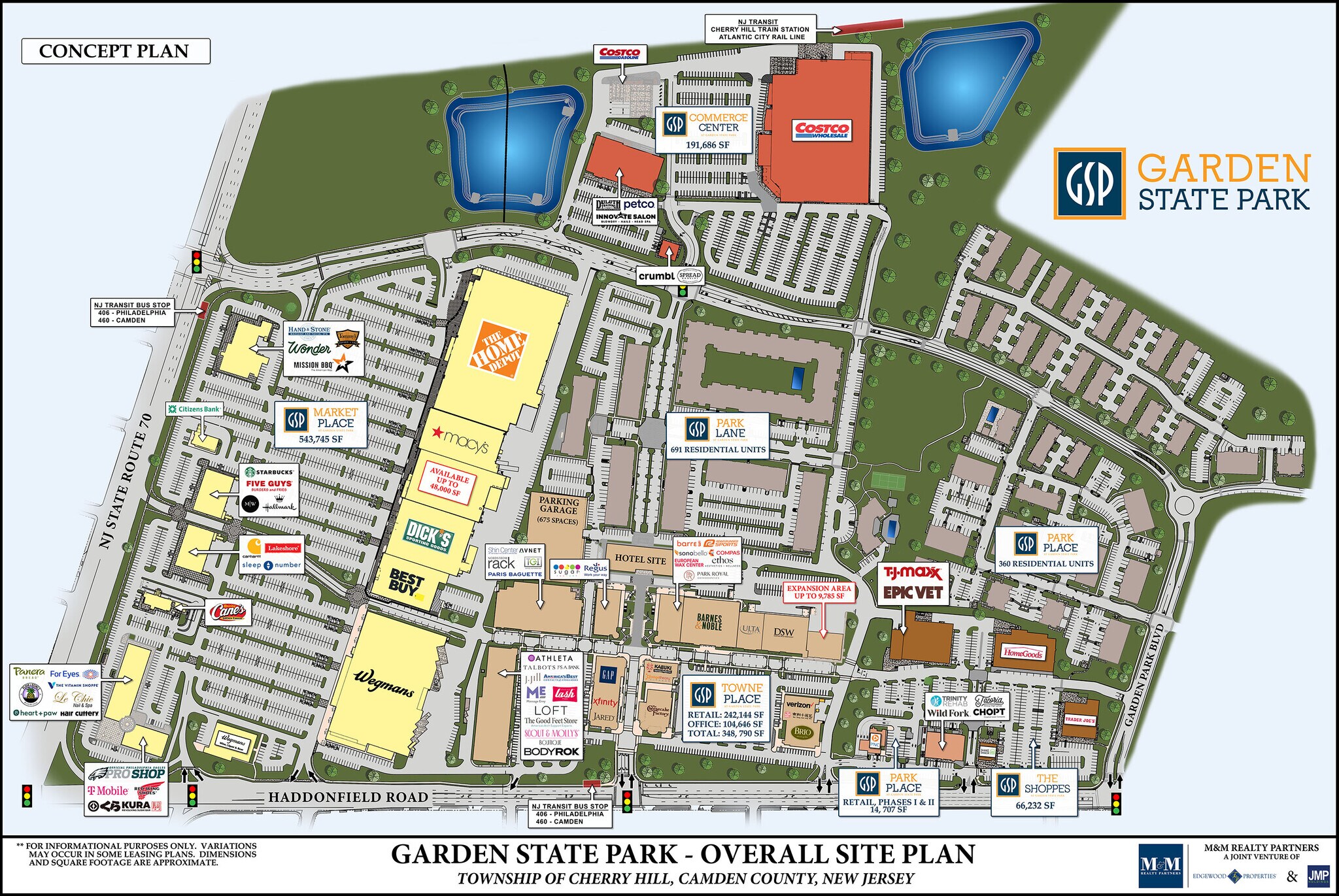 901-957 Haddonfield Rd, Cherry Hill, NJ à louer Plan de site– Image 1 sur 15