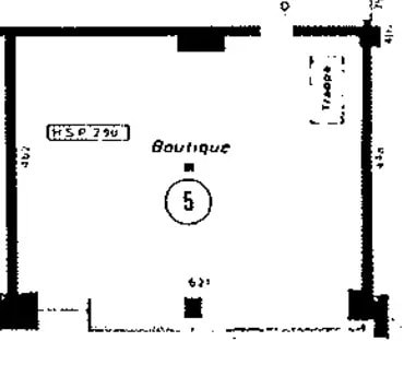 Local commercial dans Paris à louer - Plan d’étage – Image 3 sur 3