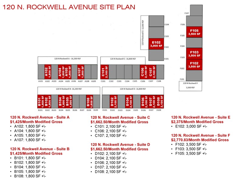 120 N Rockwell Ave, Oklahoma City, OK à louer - Plan de site – Image 2 sur 2