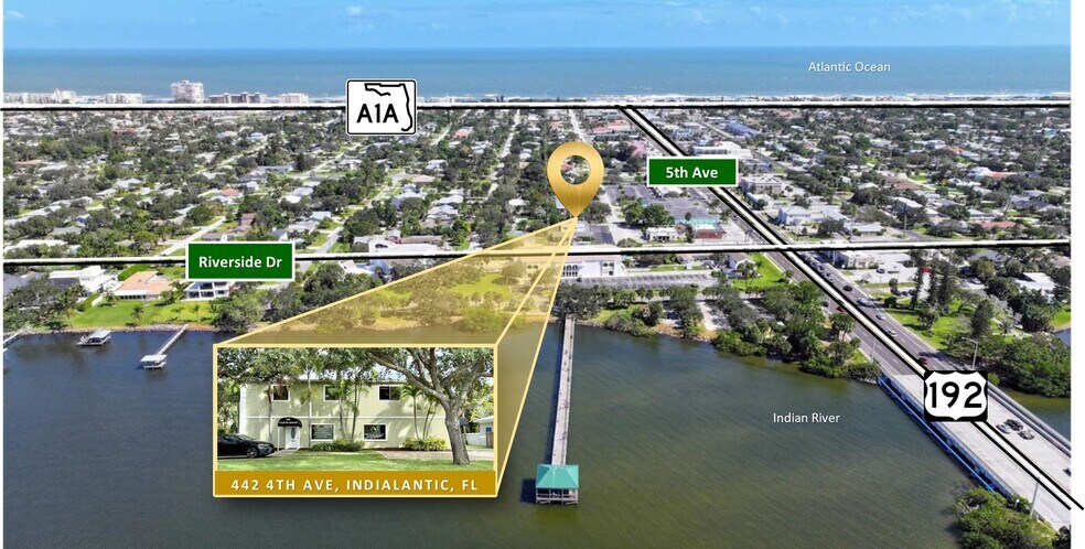 442 4th Ave, Indialantic, FL à louer - Aérien – Image 1 sur 33