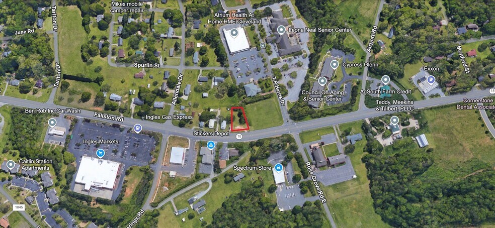 1280 Fallston Rd, Shelby, NC à vendre - Aérien – Image 3 sur 3