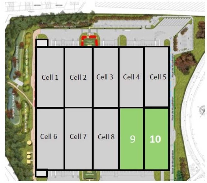 Local d’activités dans Marly-la-Ville à louer - Plan d’étage – Image 2 sur 2