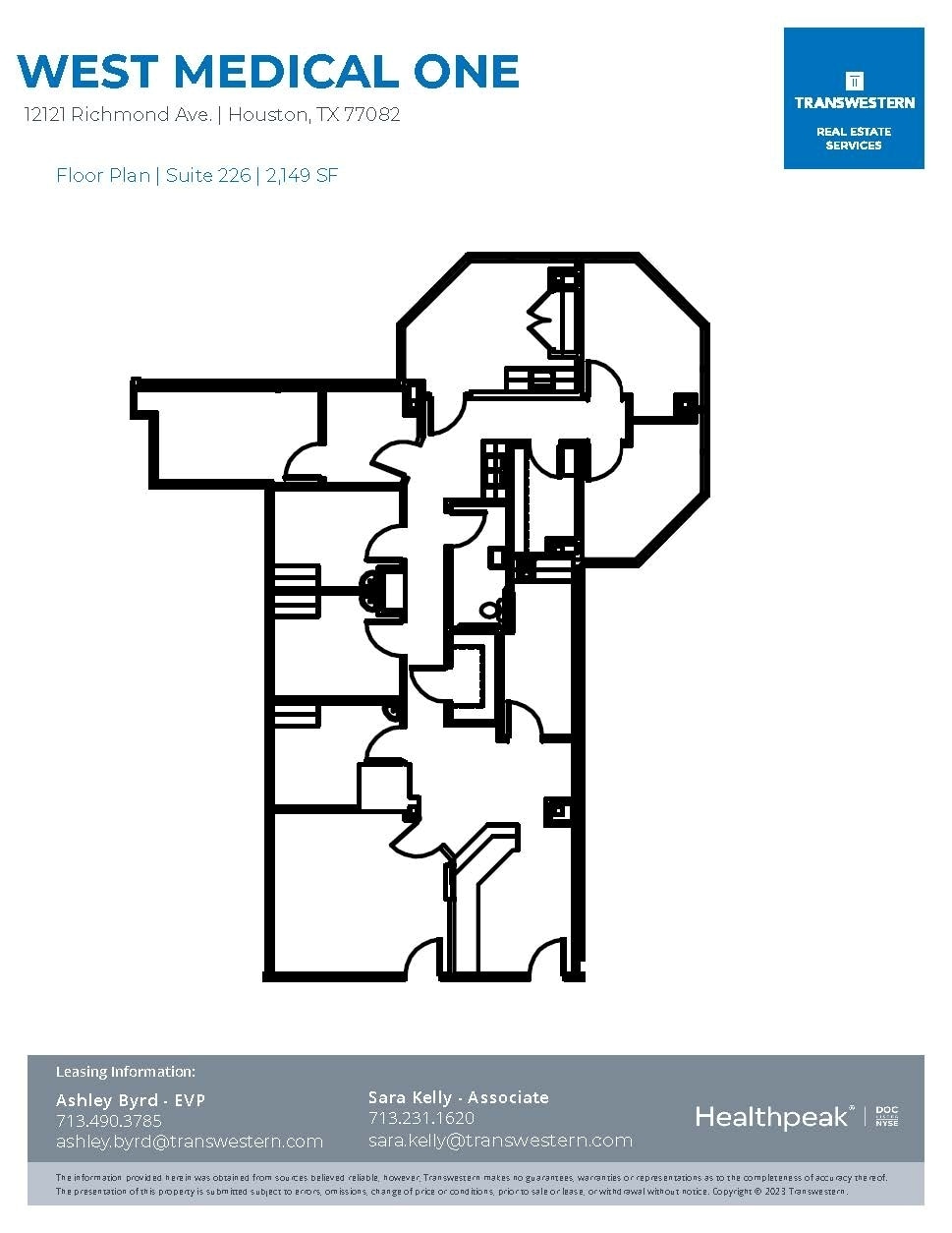 12121 Richmond Ave, Houston, TX à louer Plan d’étage– Image 1 sur 1