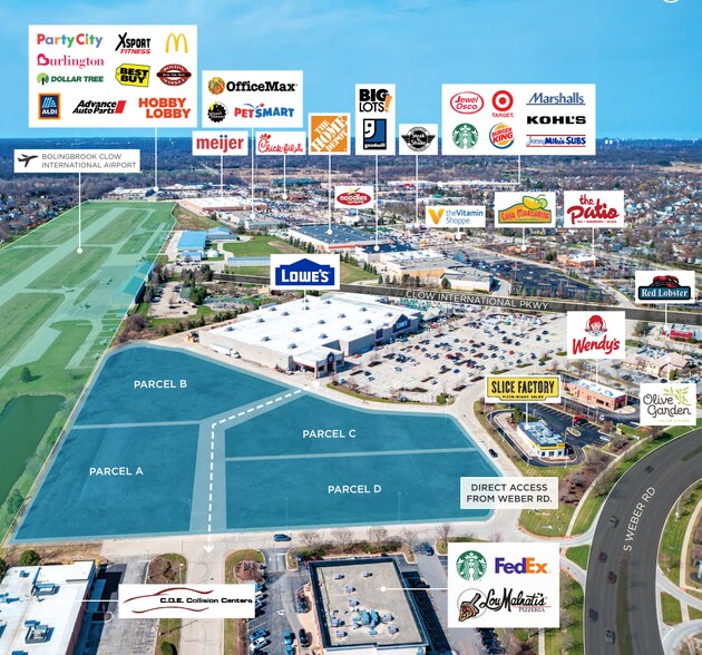 247-249 S Weber Rd, Bolingbrook, IL à vendre - Photo de l’immeuble – Image 1 sur 22