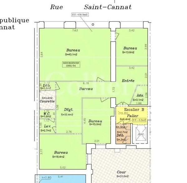 40 Rue De La Republique, Marseille à louer - Plan d’étage – Image 2 sur 2