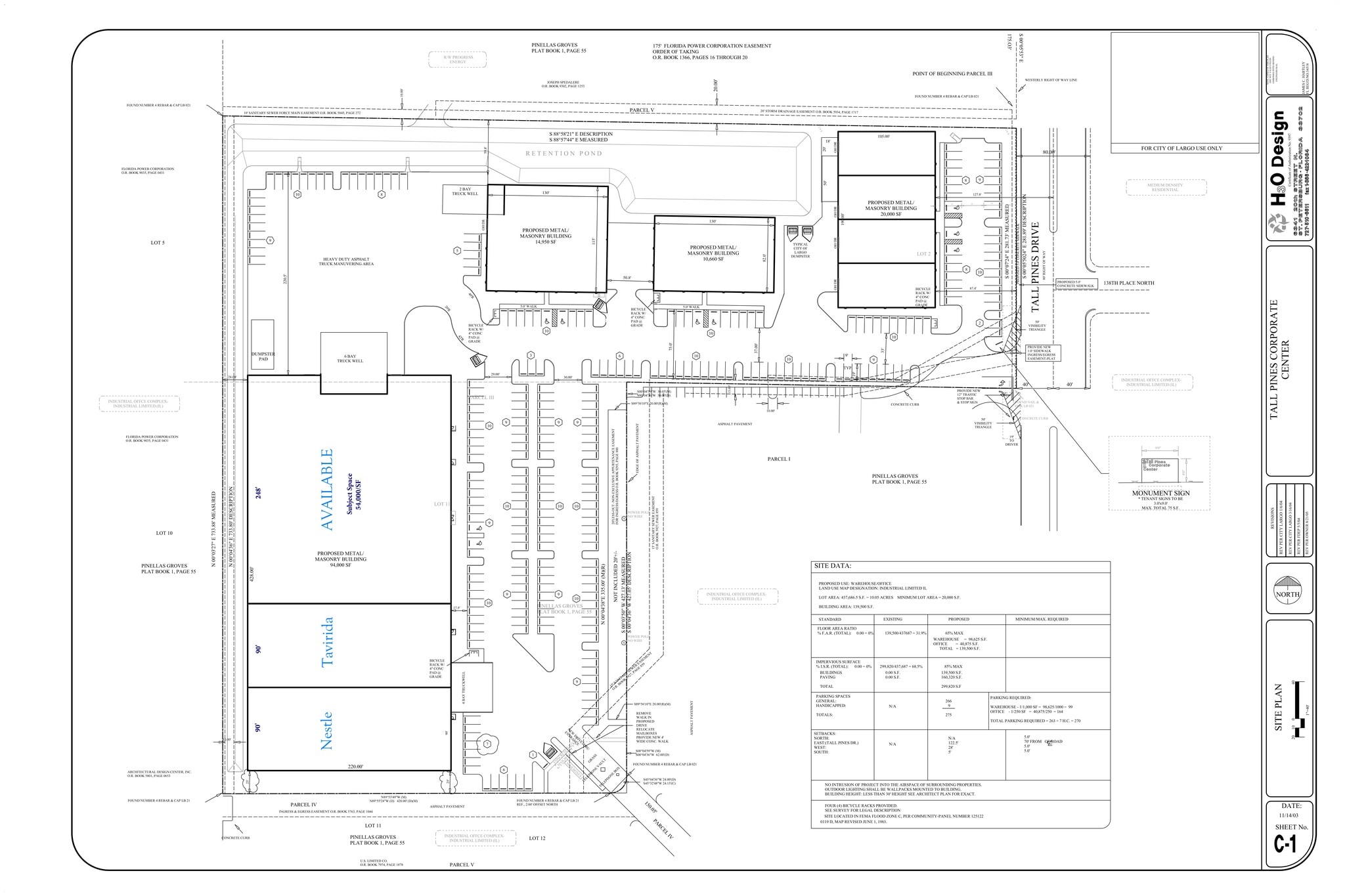 2000 Tall Pines Dr, Largo, FL à louer Plan de site– Image 1 sur 1